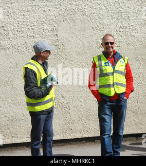 Doncaster, UK, 3. Mai, 2018. Tour Entscheidungsträger in Hatfield. Hannah Hallen/Alamy leben Nachrichten Stockfoto