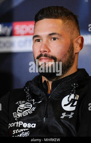 London, Großbritannien. 3. Mai 2018. Tony Bellew bei einer Pressekonferenz für die Tony Bellew v David Haye heavyweight rematch im Park Plaza Hotel in Westminster. Der Kampf findet im O2 in London am 5. Mai 2018. Credit: Stephen Chung/Alamy leben Nachrichten Stockfoto