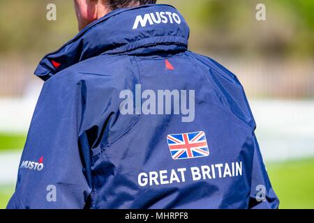 Gloucestershire, Vereinigtes Königreich. 3. Mai, 2018. Großbritannien. Musto. Morgen Dressur. Mitsubishi Badminton Horse Trials. Badminton. UK. {03}/{05}/{2018}. Credit: Sport in Bildern/Alamy leben Nachrichten Stockfoto