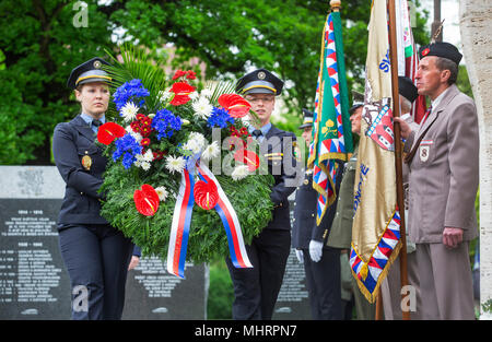 Pilsen, Tschechische Republik. 03 Mai, 2018. Die Befreiung Festival, dem Fest der Befreiung von Plzen (Pilsen) durch die US-Army in 1945 und ist der größte traditionelle Feier des Sieges in der Tschechischen Republik wurde in Pilsen, Tschechische Republik, 3. Mai 2018. Credit: Miroslav Chaloupka/CTK Photo/Alamy leben Nachrichten Stockfoto
