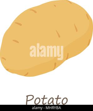 Kartoffel Symbol, isometrische Stil Stock Vektor