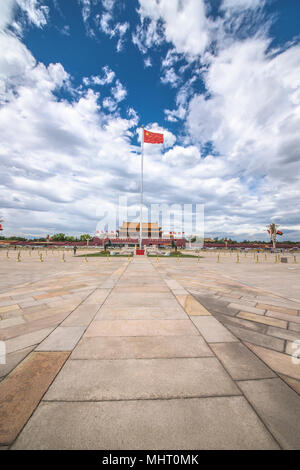 Platz des Himmlischen Friedens an einem sonnigen Tag Stockfoto