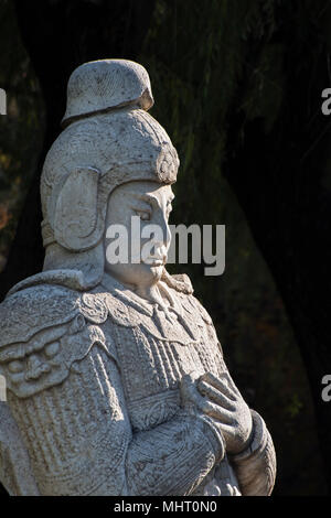 Steinerne Statue in Gottes Weg Ming Gräber, Peking. Die Ming Gräber die Gräber der 13 Kaiser der Ming Dynastie in China (1368------- -1644 A. D). Stockfoto