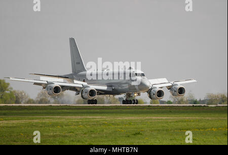 Berlin Schönefeld, Deutschland, April 28. 2018.; Japanische Kawasaki P-1 Seeüberwachungsflugzeuge während der ILA 2018 in Berlin Schönefeld. Stockfoto