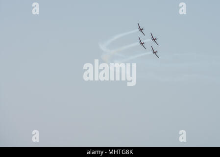 Israel, Tel Aviv-Yafo - 19. April 2018: Feier der 70. Tag der Unabhängigkeit Israels - Yom haatzmaout - Airshow von der israelischen Luftwaffe - die VRE Stockfoto