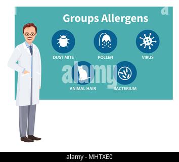 Vector Illustration medical Symbol im flachen Stil Stock Vektor