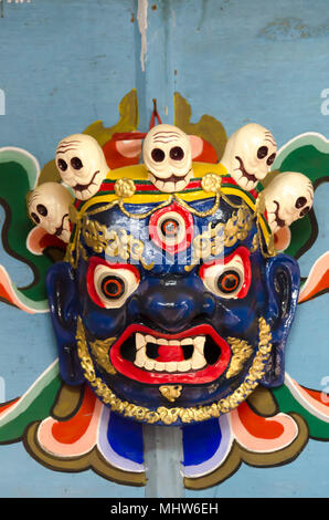 Traditionelle Maske, Nubding, Bhutan Stockfoto