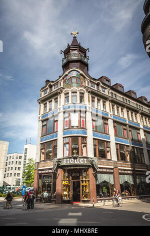 LEIPZIG, Deutschland - ca. März 2018: Die Riquethaus Leipzig Stadt in Deutschland Stockfoto