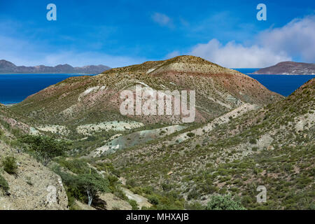 Offroad fahren in Mexico Baja California Landschaft schöne Farben panorama Wüste Straße Stockfoto