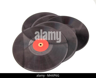 Paar alten vintage records Stockfoto