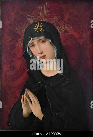 Hans Holbein der Ältere (Ca. 1465-1524), Maria als Mutter in den Schmerz, die Trauer (Jungfrau Maria), 1495. Maria als Schmerzenmutter. Stockfoto