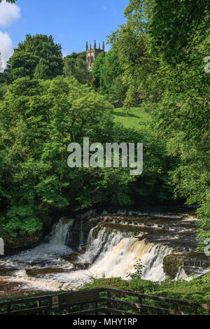 Aysgarth Mitte fällt Aussichtsplattform Richmondshire North Yorkshire England Stockfoto