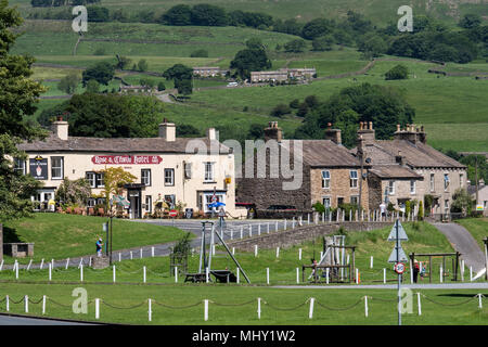 Bainbridge Village Green Bainbridge Richmondshire North Yorkshire England Stockfoto