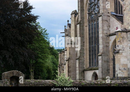 Der Altenberger Dom ist auch Bergischer Dom genannt und ist ein denkmalgeschütztes Kloster Kirche in Deutschland. Stockfoto