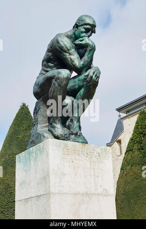 Das Rodin Museum in Paris - Signatur Stockfoto