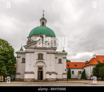 St. Kazimierz Kirche in Warschau - Polen Stockfoto