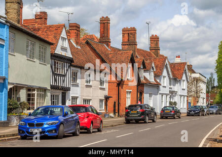 Schön und wünschenswert Dorf viel High Street hadham Hertfordshire, Herts, England. uk, gb Stockfoto