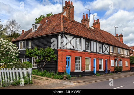 Schön und wünschenswert Dorf viel High Street hadham Hertfordshire, Herts, England. uk, gb Stockfoto