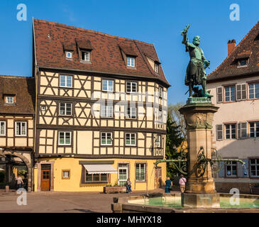 Schwendi Brunnen in Colmar, Elsass, Frankreich Stockfoto
