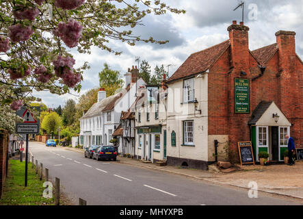 Schön und wünschenswert Dorf viel High Street hadham Hertfordshire, Herts, England. uk, gb Stockfoto