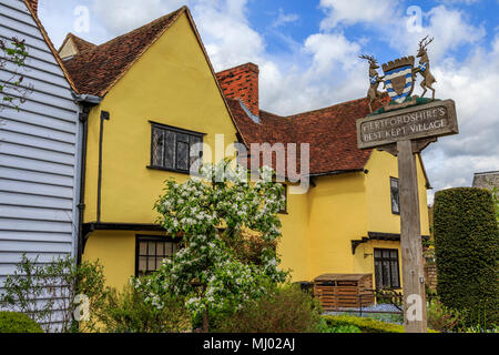 Am besten gehalten, schön und wünschenswert Dorf viel High Street hadham Hertfordshire, Herts, England. uk, gb Stockfoto