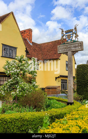 Am besten gehalten, schön und wünschenswert Dorf viel High Street hadham Hertfordshire, Herts, England. uk, gb Stockfoto