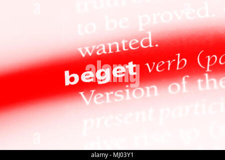 Zeugen Wort in einem Wörterbuch. Zeugen Konzept. Stockfoto