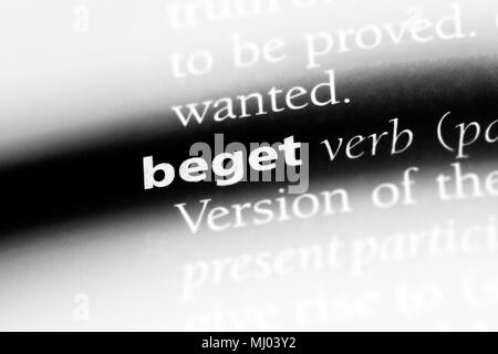 Zeugen Wort in einem Wörterbuch. Zeugen Konzept. Stockfoto