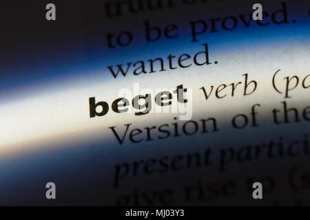 Zeugen Wort in einem Wörterbuch. Zeugen Konzept. Stockfoto