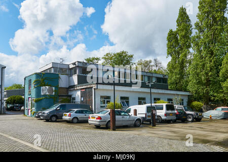 Künstler leben/Arbeit Räume in der Arena Design Center in Harringay Warehouse District, North London, Großbritannien Stockfoto