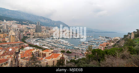 Port Hercules, La Condamine und Monte Carlo in Monaco Stockfoto