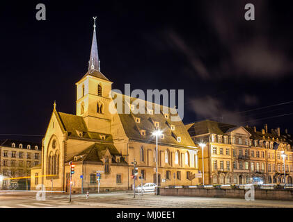 Sankt Nikolaus Kirche in Straßburg, Elsass, Frankreich Stockfoto