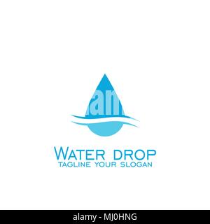 Wassertropfen logo, Vector Icons. Kreative Logo Design. Stock Vektor