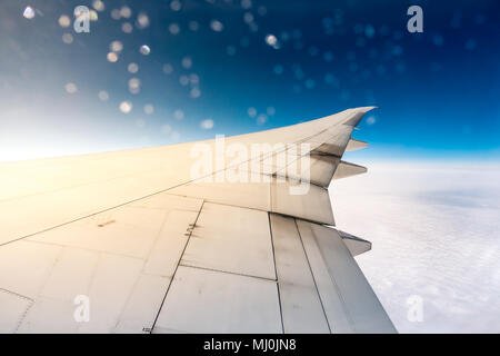Foto Profil im Flugzeug in China Stockfoto