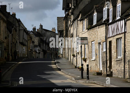 Reihenhaus Cotswold Häuser aus Stein auf winchcombe High Street, Gloucestershire, Stockfoto