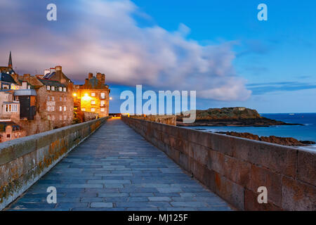 Mittelalterliche Festung Dinard, Bretagne, Frankreich Stockfoto