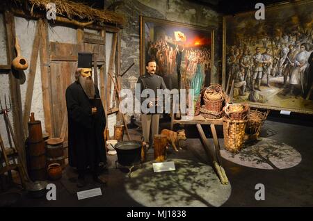 Das Museum der mazedonischen Kampf für die Staatlichkeit und die Unabhängigkeit in Skopje, Republik Mazedonien Stockfoto