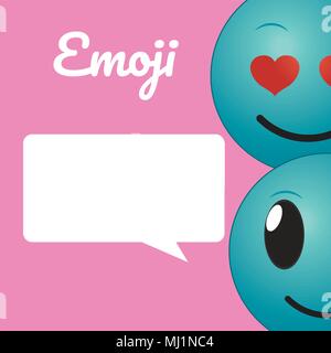 Cute emojis Cartoons Stock Vektor