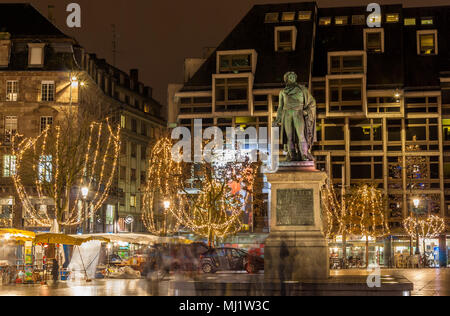 Statue von Jean Baptiste Kleber in Straßburg, Frankreich Stockfoto