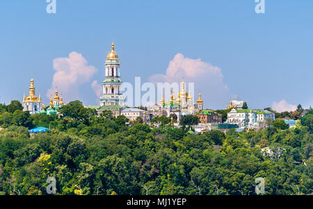 Kiew Pechersk Lavra orthodoxen Kloster. Blick von der Paton Brid Stockfoto