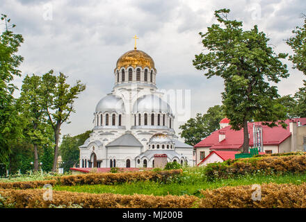 Die Alexander-Newski-Kathedrale in Kamjanez-podilskyj, Ukraine Stockfoto