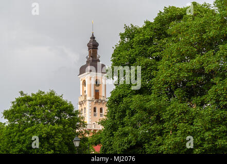 Turm von Kamenez-Podolsk Rathaus. Ukraine Stockfoto
