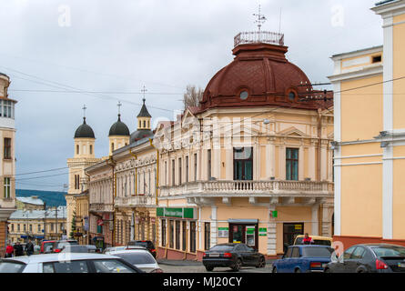 Blick auf das Stadtzentrum von Czernowitz, Ukraine Stockfoto