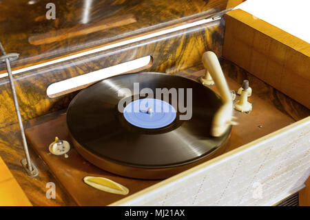 Vintage Grammophon Stockfoto