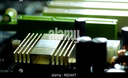 Mainboard Nahaufnahme Stockfoto