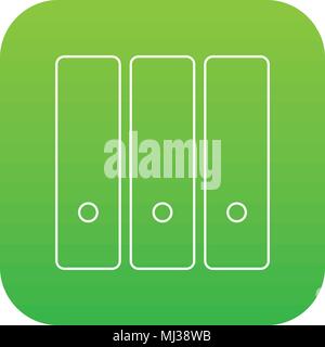 Ordner Symbol grün Vektor Stock Vektor