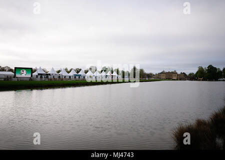 Badminton, Großbritannien. 4. Mai 2018. Eine allgemeine Ansicht der 2018 Mitsubishi Motors Badminton Horse Trials, Badminton, Vereinigtes Königreich. Jonathan Clarke/Alamy leben Nachrichten Stockfoto