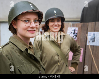 Pilsen, Tschechische Republik. 04 Mai, 2018. Die Befreiung Festival, dem Fest der Befreiung von Plzen (Pilsen) durch die US-Army in 1945 und ist der größte traditionelle Feier des Sieges in der Tschechischen Republik, Pilsen, Tschechische Republik, 4. Mai 2018. Credit: Miroslav Chaloupka/CTK Photo/Alamy leben Nachrichten Stockfoto