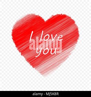 Happy Valentines Tag Hintergrund mit grunge Herz Stock Vektor