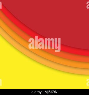 Papercut Multi Layer Farbe Textur vektor Hintergrund Stock Vektor